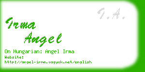 irma angel business card